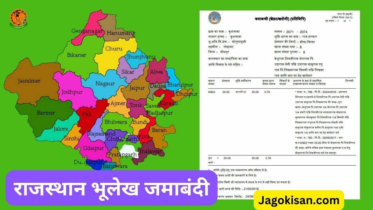 Bhulekh Rajasthan Jamabandi 2024   Bhulekh Rajasthan Jamabandi 2023 राजस्थान भूलेख जमाबंदी कैसे चेक Apnakhata.rajasthan.gov .in  