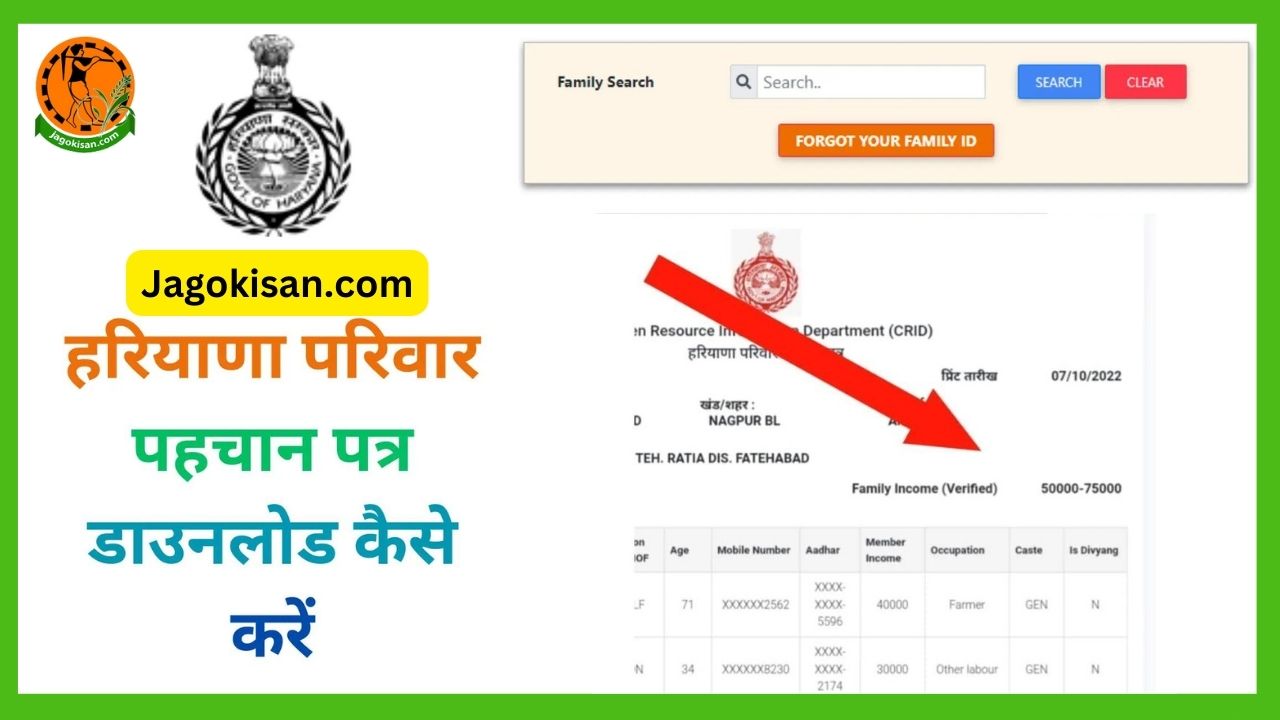 Family ID Haryana Download Online