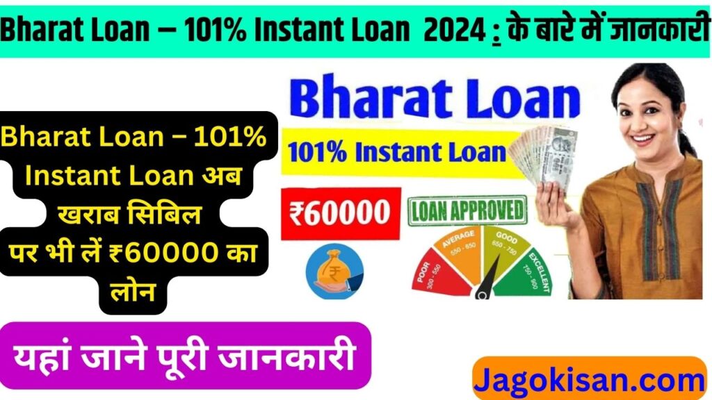 Bharat Loan – 101% Instant Loan अब खराब सिबिल पर भी लें ₹60000 का लोन