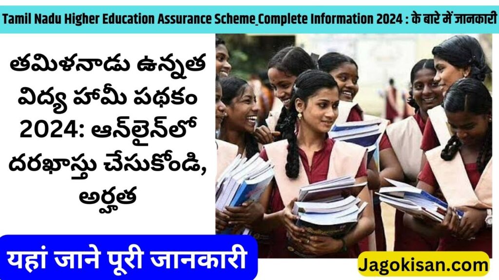 Tamil Nadu Higher Education Assurance Scheme 2024