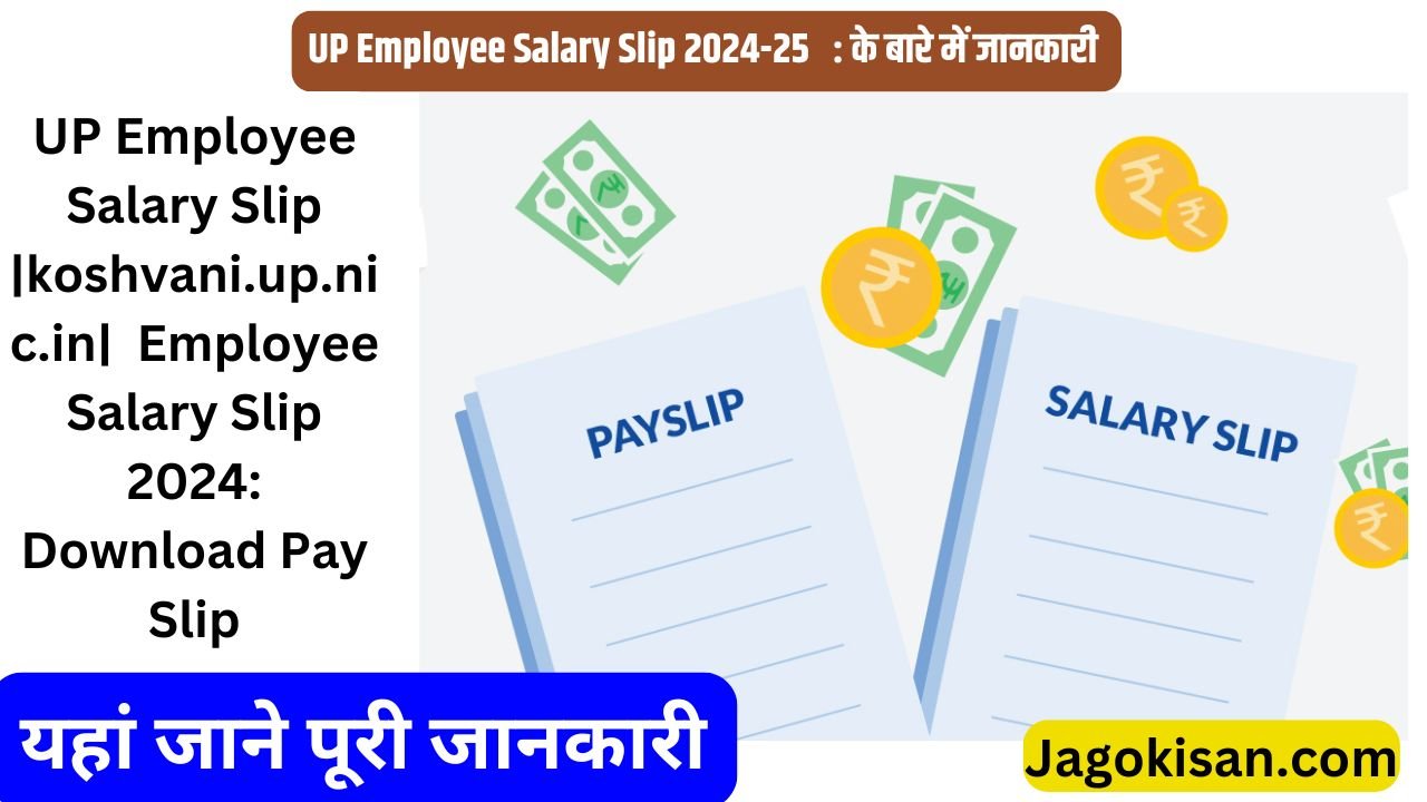 UP Employee Salary Slip |koshvani.up.nic.in| Employee Salary Slip 2024: Download Pay Slip