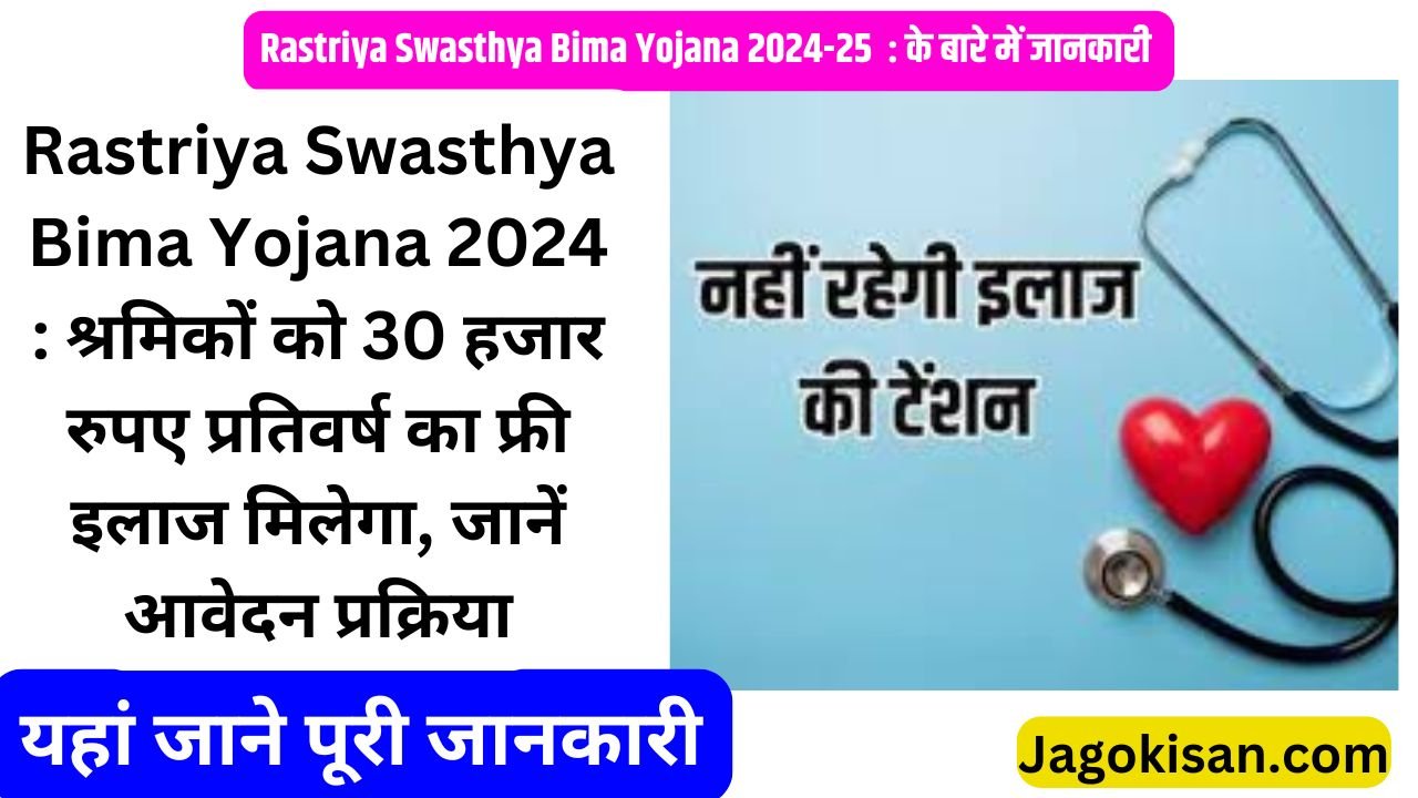 Rastriya Swasthya Bima Yojana 2024 : श्रमिकों को 30 हजार रुपए प्रतिवर्ष का फ्री इलाज मिलेगा, जानें आवेदन प्रक्रिया